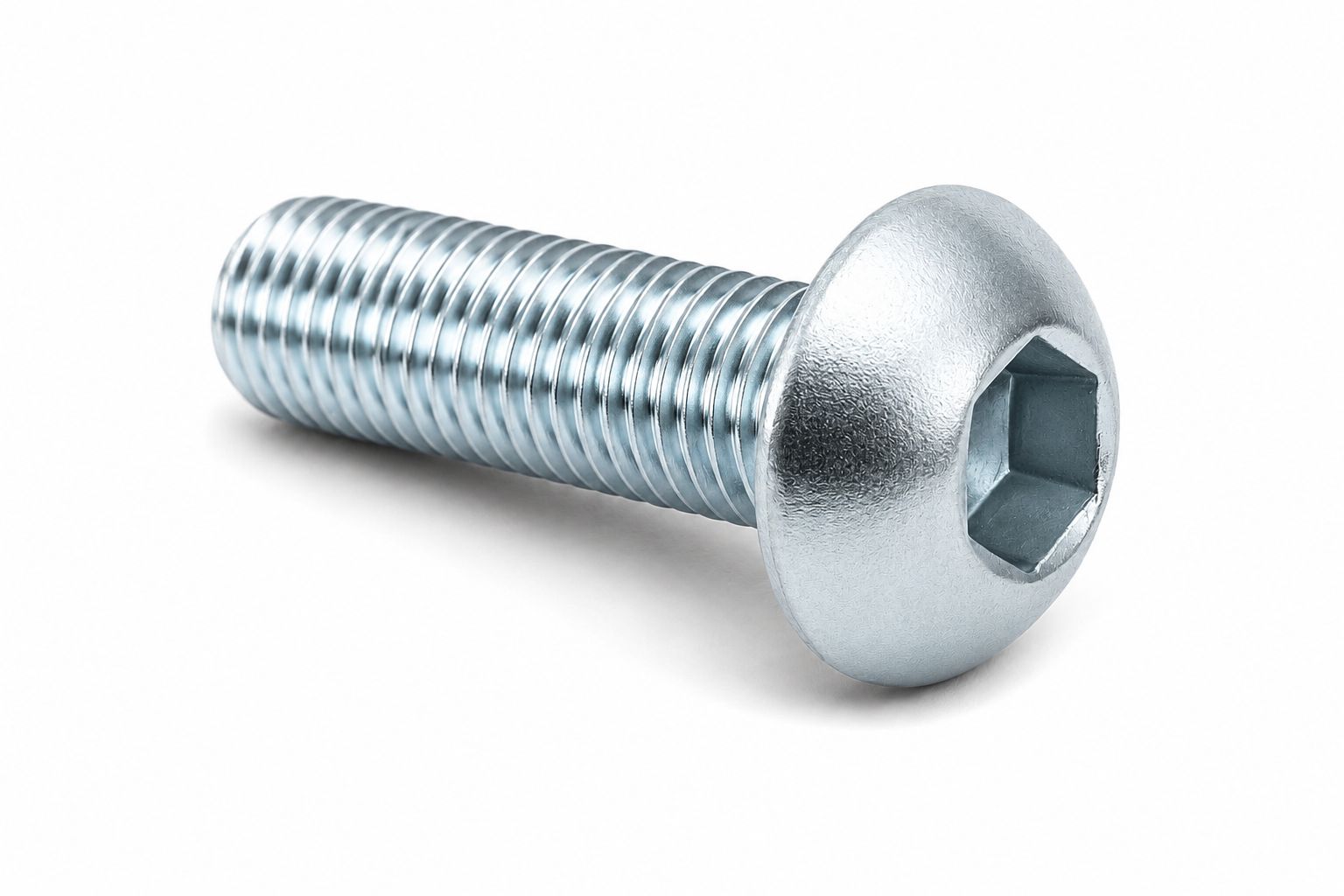 M10 X 20 BOMBE BAŞ İMBUS CİVATA (BEYAZ)